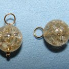 Tan 10mm Quartz INTERCHANGEABLE Earring Charms YG or SS