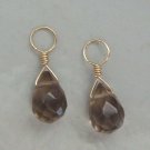 SM Smoky Quartz INTERCHANGEABLE Earring Charms YG