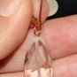 STUNNING LG Faceted Clear Rock Crystal INTERCHANGEABLE Earring Charms YG or SS