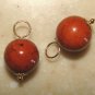 10mm Brown Chocolate Howlite INTERCHANGEABLE Earring Charms YOUR CHOICE YG or SS