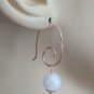 ROSE GOLD 10mm Beautiful AAA White Moonstone INTERCHANGEABLE Earring Charms