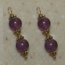 DBL Purple Chalcedony INTERCHANGEABLE Earring Charms YG