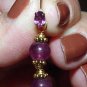 DBL Purple Chalcedony INTERCHANGEABLE Earring Charms YG
