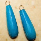 DK Turquoise Jade INTERCHANGEABLE Earring Charms YG- SS