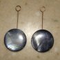 Swinging L BLK MOP INTERCHANGEABLE Earring Charms YG SS