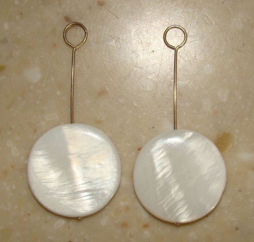 Swinging 16mm MOP INTERCHANGEABLE Earring Charms YG SS