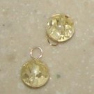 10mm Genuine LT Amber INTERCHANGEABLE Earring Charms SS