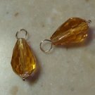 LG 10x16mm Golden Topaz INTERCHANGEABLE Earring Charms YG or SS