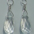 LG Crystal INTERCHANGEABLE Earring Jacket Charms Silver