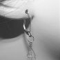 LG Crystal INTERCHANGEABLE Earring Jacket Charms Silver