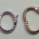 ONE 16x18mm Rope Necklace Shortener 4 Pearls Beads Twist-a-Beads Silver or Gold