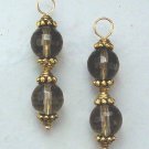 Fancy 8m Smoky Quartz INTERCHANGEABLE Earring Charms YG