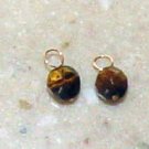 Faceted 8mm Tiger Eye INTERCHANGEABLE Earring Charms YG