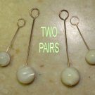 Swinging DBL MOP INTERCHANGEABLE Earring Charms YG orSS