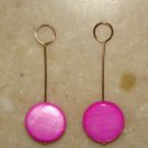 Swinging Pink MOP INTERCHANGEABLE Earring Charms YG SS