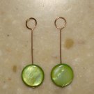 Swinging Lime MOP INTERCHANGEABLE Earring Charms YG SS