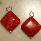 Luscious Sponge Coral INTERCHANGEABLE Earring Charms SS