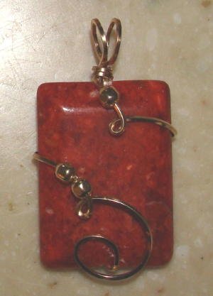 DBL Red Sponge Coral INTERCHANGEABLE Earring Charms YG
