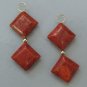 DBL Red Sponge Coral INTERCHANGEABLE Earring Charms YG