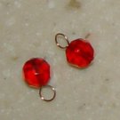 SALE 8mm XMAS Red INTERCHANGEABLE Earring Charms YG