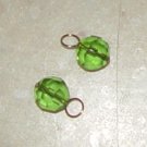 SALE 8mm Green INTERCHANGEABLE Earring Charms YG