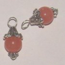 Fancy Cherry Quartz INTERCHANGEABLE Earring Charms SS