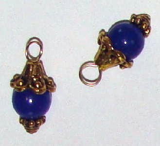 Fancy Blue Chalcedony INTERCHANGEABLE Earring Charms YG