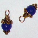 Fancy Blue Chalcedony INTERCHANGEABLE Earring Charms YG