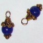 Fancy Blue Chalcedony INTERCHANGEABLE Earring Charms YG