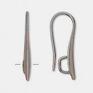 1 PAIR Long and Elegant 22mm INTERCHANGEABLE Earring Wires Gunmetal
