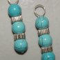 1.25" Turquoise INTERCHANGEABLE Earring Charms YG or SS