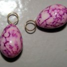 Magenta Easter INTERCHANGEABLE Earring Charms YG or SS