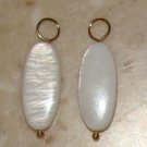 Lovely Large 38mm White Mother of Pearl SLIDE Pendant YG