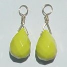 Canary Yellow INTERCHANGEABLE Earring Jacket Charms YG