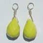 Canary Yellow INTERCHANGEABLE Earring Jacket Charms YG