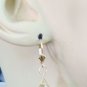 MED-LG Genuine Citrine Faceted Teardrops INTERCHANGEABLE Earring Charms YG or SS