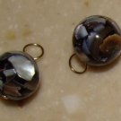 10mm Black MOP INTERCHANGEABLE Earring Charms YG or SS
