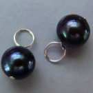 AAA Quality Black Pearl INTERCHANGEABLE Earring Charms 14K Rose Gold Filled
