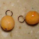 Orange Sherbert INTERCHANGEABLE Earring Charms YG or SS
