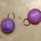 8m Purple Swirl INTERCHANGEABLE Earring Charms YG or SS