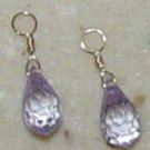 7x13mm Violet CZ INTERCHANGEABLE Earring Charms YG