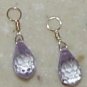 7x13mm Violet CZ INTERCHANGEABLE Earring Charms YG