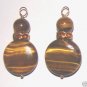 XLG DBL Jewel Tigers Eye INTERCHANGEABLE Earring Charms