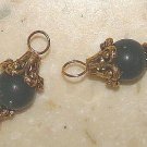 Fancy 8mm Dark Olive INTERCHANGEABLE Earring Charms YG