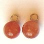 10mm Rusty Orange INTERCHANGEABLE Earring Charms SS