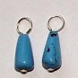 SM Pear Turquoise INTERCHANGEABLE Earring Charms SS