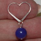 Blue Chalcedony INTERCHANGEABLE Earring Jacket Charm SS