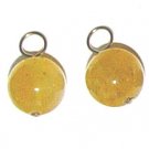 10m Yellow Chalcedony INTERCHANGEABLE Earring Charms SS