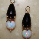 Fancy Opal Onyx INTERCHANGEABLE Earring Charms YG or SS