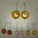 Swinging Amber INTERCHANGEABLE Earring Charms YG or SS